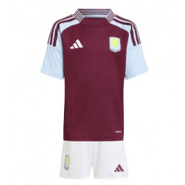 Aston Villa Thuis tenue Kids 2024-25 Korte Mouw (+ Korte broeken)
